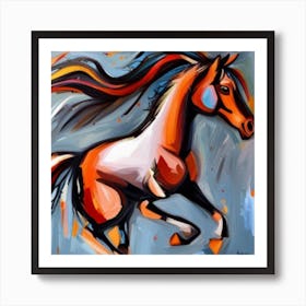 Horse In Motion Art Print