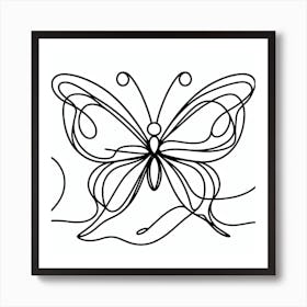 Butterfly Picasso style 7 Art Print