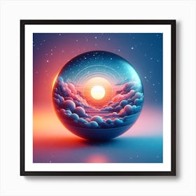 Marble Of Sun Art Print