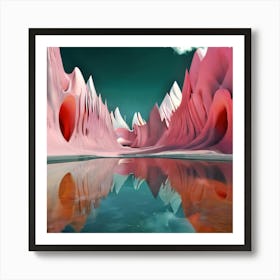 Pink Landscape Art Print