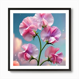 Sweet Peas Art Print