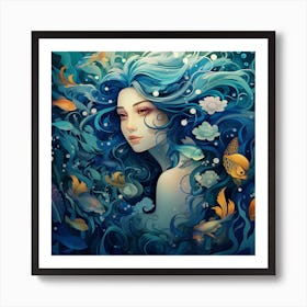 Mermaid 1 Art Print