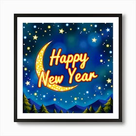 Happy New Year 23 Art Print