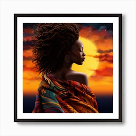 Afro-American Woman 9 Art Print