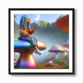 Psychedelic Forest Art Print