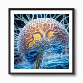 Brain And Nervous System 3 Art Print