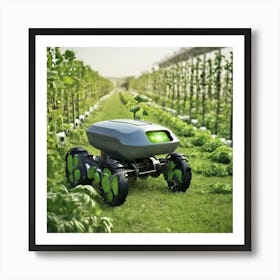 Robot In The Field 5 Art Print