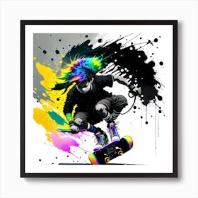 Skateboarder Art Print