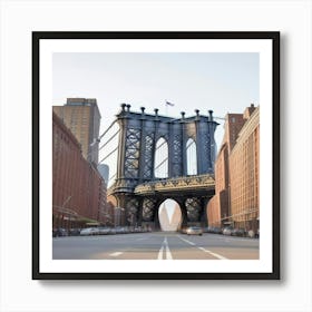 New York City Manhattan Bridge (3) Art Print