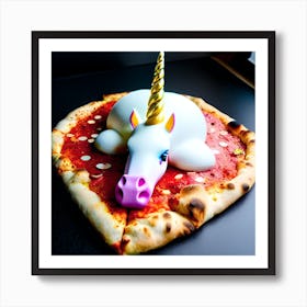 Unicorn Pizza Art Print