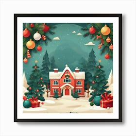 Christmas Background 1 Art Print