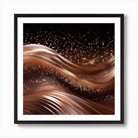 Chocolate Wave - Chocolate Stock Videos & Royalty-Free Footage Art Print