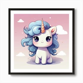 Cute Unicorn 304 Art Print