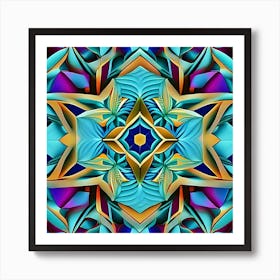 Psychedelic Mandala 12 Art Print