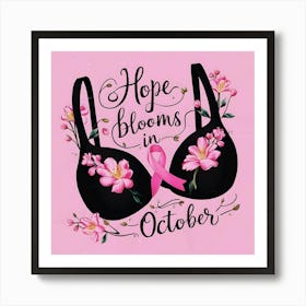 Women Breast Cancer Awareness background in Pink Ribbon international symbol for month October clipart and poster clipart and wall art 29 Poster