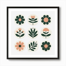 Vintage Florals Art Print