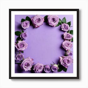 Purple Roses 34 Art Print