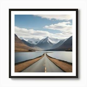 Empty Road Art Print