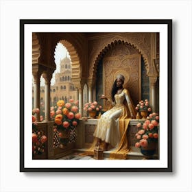 beautiful lady5 Art Print