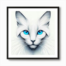 Creative Feline Cat Artwork 119 Art Print