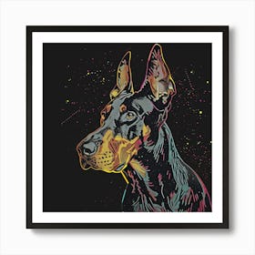 Doberman Art Print