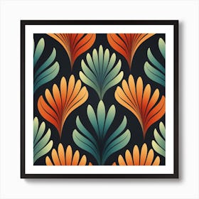 Seamless Floral Pattern Art Print