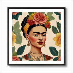 Default Default Vintage Frida Kahlo For Defferent Seasons Aest 1 (2) Art Print