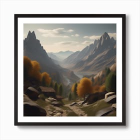 Mountain Landscape 18 Art Print