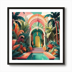 Tropical Garden Art Print