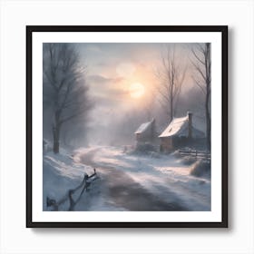 Winter Scene Art Print