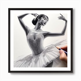 Gracefully dancing 2 Art Print