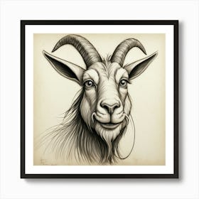 Goat Head 27 Art Print