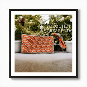 Mosaic Crochet Handclutch Art Print