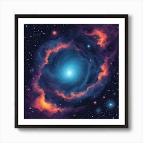 Nebula In Space Art Print