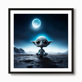 Baby Yoda Art Print