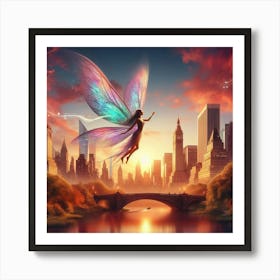 Fairy In The City Art Print