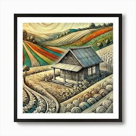 Tapestry of Rural Grace Art Print