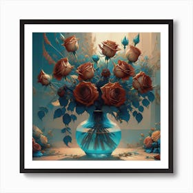 Bouquet Of Roses Art Print