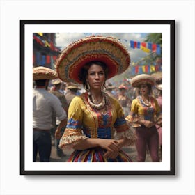 Colombian Festivities Trending On Artstation Sharp Focus Studio Photo Intricate Details Highly (7) Art Print
