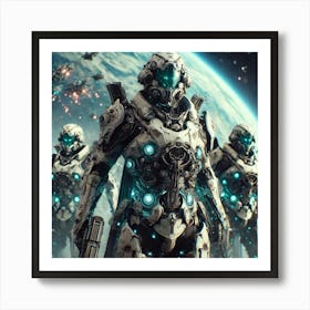 Elemental Vanguard Gravity Resistant Armor Art Print