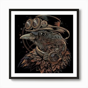 Steampunk Bird 20 Art Print
