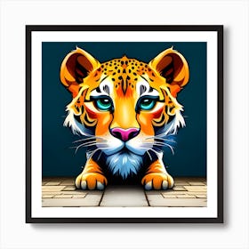 Lion face Art Print