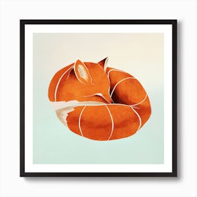 Sleeping Fox Art Print