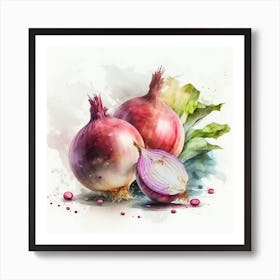 Onions Good Upscaled X4 Art Print