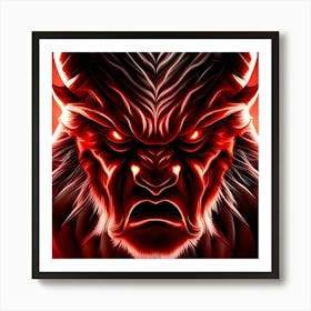 Demon Face Art Print