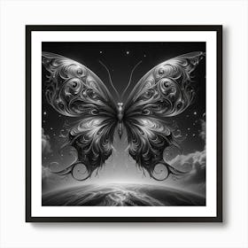 Butterfly In The Sky 20 Art Print