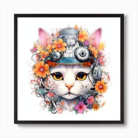 Steampunk Cat Poster