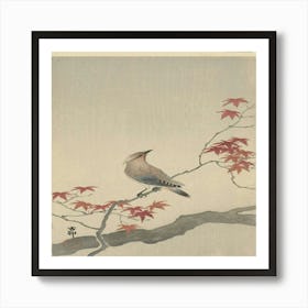 Bird Perched On A Branch 3 Art Print