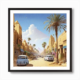 Egyptian Street Art Print