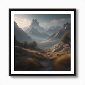 Mountain Landscape 38 Art Print